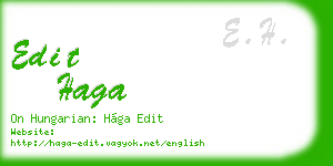 edit haga business card