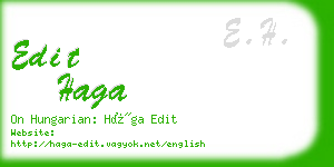 edit haga business card